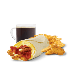 Wendy’s Breakfast Burrito, Bacon Combo