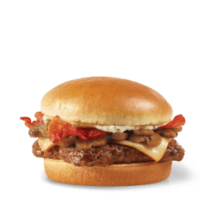 Wendy’s Mushroom Bacon Cheeseburger, Single