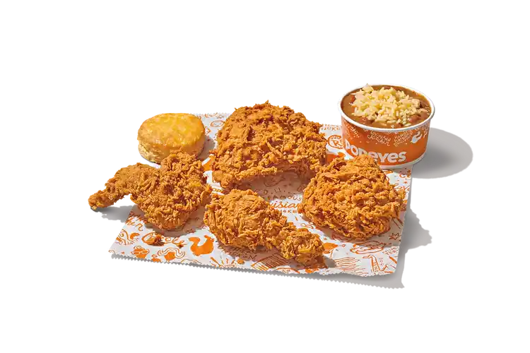 Popeyes 4-Piece Fried Chicken Dinner