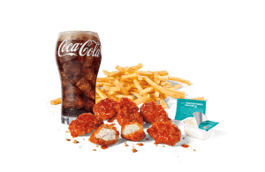 6pc Honey Garlic Sriracha Crispy Boneless Wings Combo