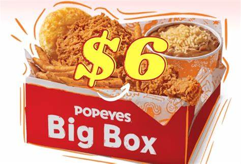 Popeyes $6 Box