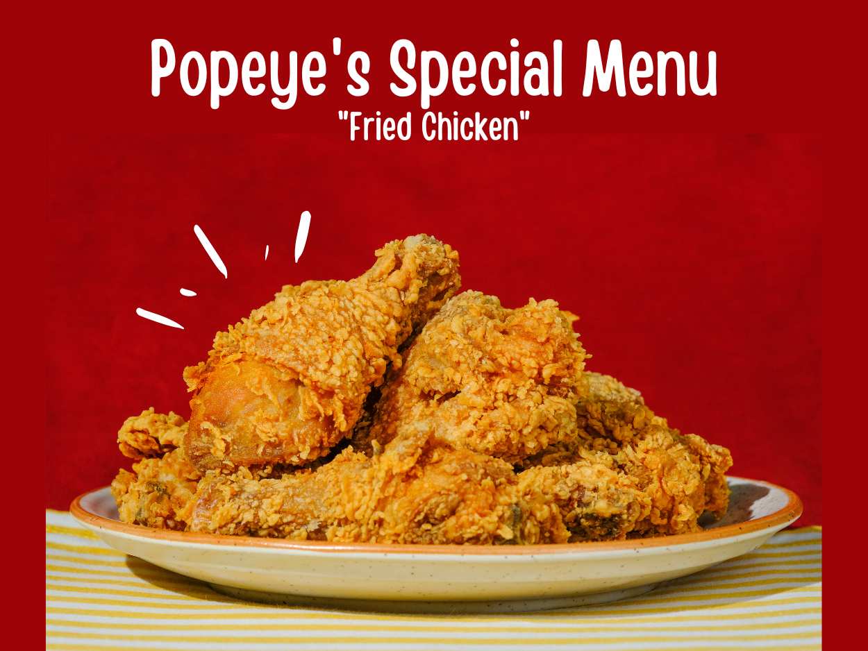 Popeyes Fried Chicken Menu