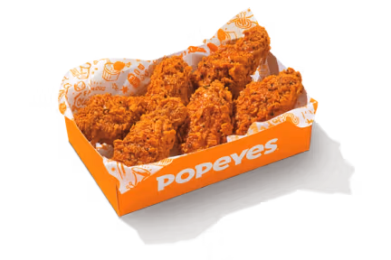 Popeyes's 6Pc Spicy Bone-In Wings