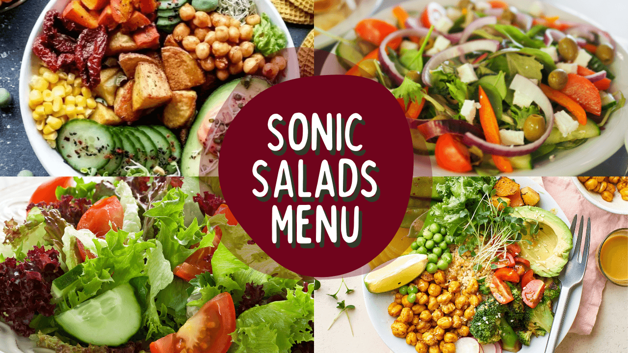 Sonic Salad Menu