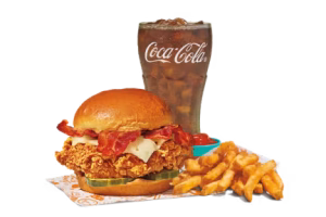 Spicy Bacon & Cheese Chicken Sandwich Combo