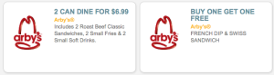 Types of Arby's Coupons Available
