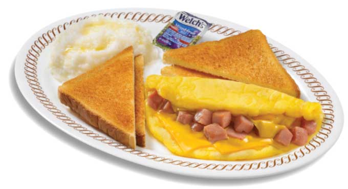 Waffle House’ Ham & Cheese Omelet