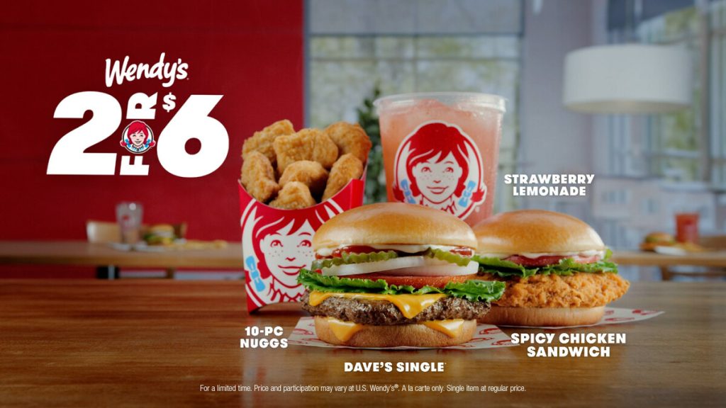 Wendy's 2 for $6