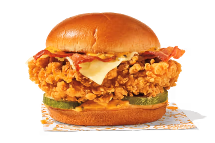 popeyes’ Golden BBQ Bacon & Cheese Chicken Sandwich