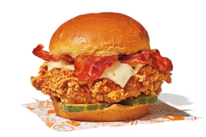 popeyes’ Spicy Bacon & Cheese Chicken Sandwich