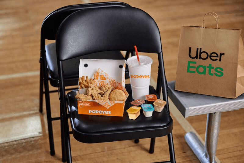 Popeyes Order Now on Uber Eats