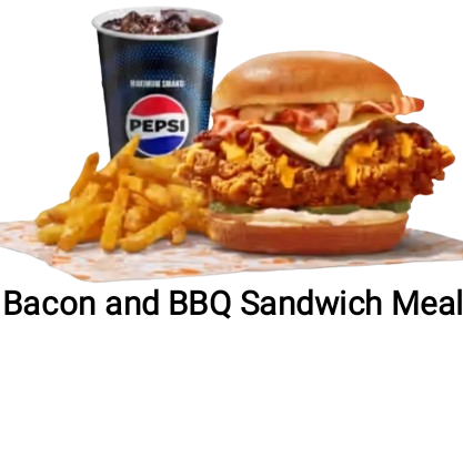 Bacon and BBQ Sandwich Meal