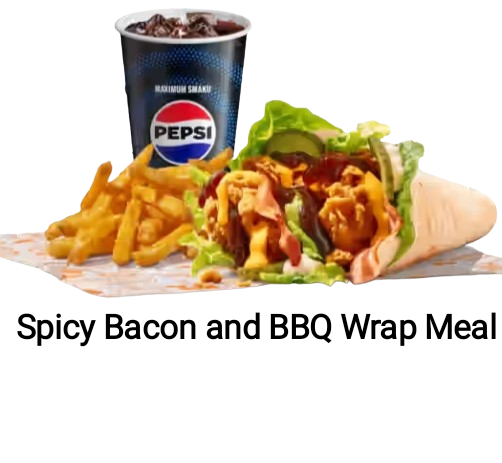 Spicy Bacon and BBQ Wrap