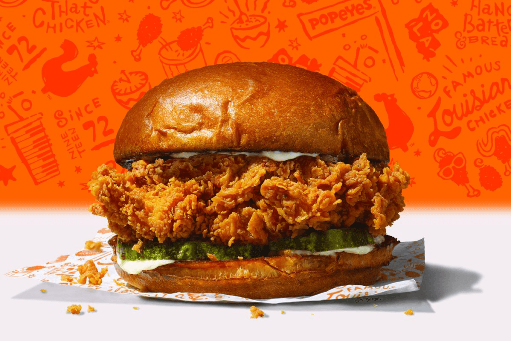 Popeyes Supreme Chicken Sandwich Menu