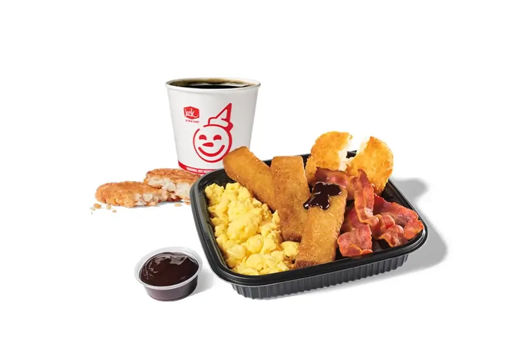 3pc Banana French Toast Sticks Platter w/ Bacon Combo