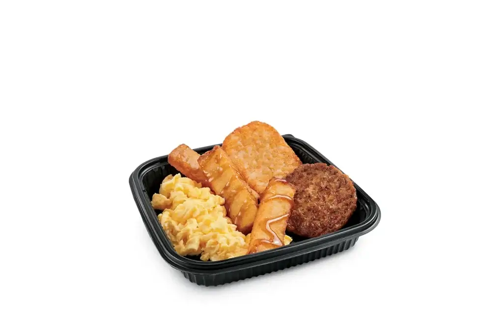 3pc Classic French Toast Sticks Platter w/ Sausage