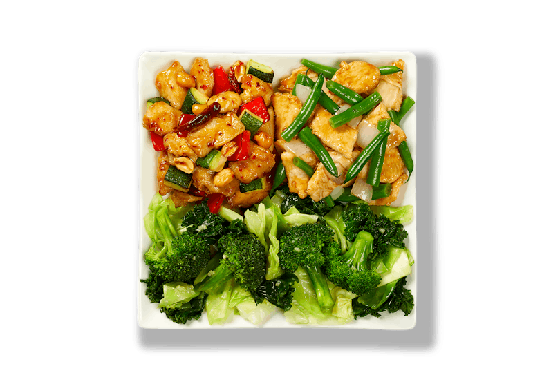 Panda Express Protein and Fiber Plate