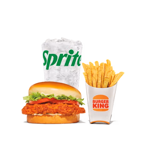 Burger King Fiery Royal Crispy Chicken Meal