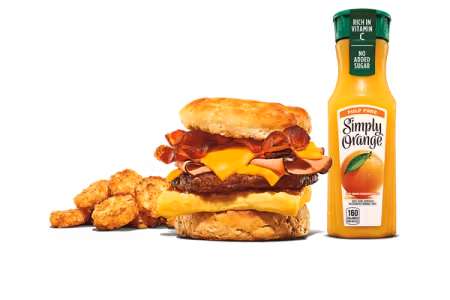 Burger King Fully Loaded Biscuit Meal