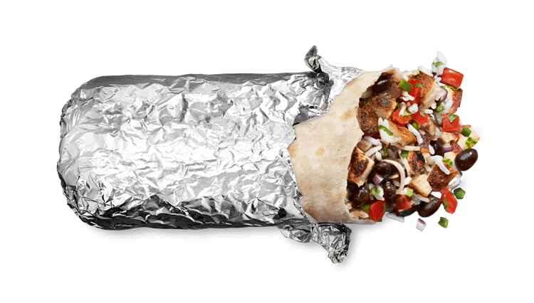 Chipotle Burrito Menu