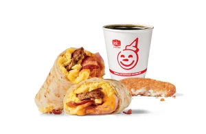 Jack Meat Lovers Breakfast Burrito Combo